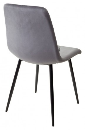 Стул DUKE BLUVEL-14 GREY, велюр / черный каркас М-City в Миассе - miass.mebel24.online | фото 3