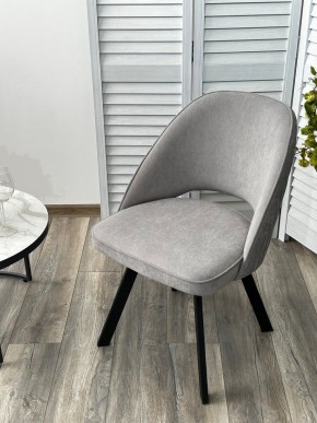 Стул DUNA 360 град. поворот. B22 Серый, велюр / черный каркас, М-City в Миассе - miass.mebel24.online | фото 8