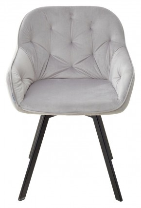 Стул GALE 360 град. поворот. BLUVEL-03 LIGHT GREY, велюр/ черный каркас, М-City в Миассе - miass.mebel24.online | фото 3