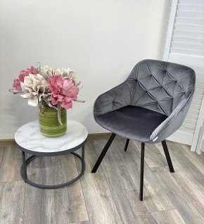 Стул GALE 360 град. поворот. BLUVEL-14 GREY, велюр/ черный каркас, М-City в Миассе - miass.mebel24.online | фото 8