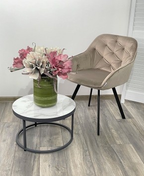 Стул GALE 360 град. поворот. BLUVEL-40 BEIGE, велюр/ черный каркас, М-City в Миассе - miass.mebel24.online | фото 2