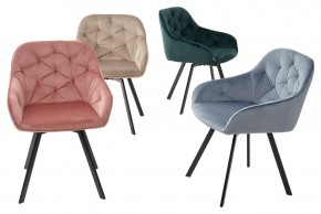 Стул GALE 360 град. поворот. BLUVEL-40 BEIGE, велюр/ черный каркас, М-City в Миассе - miass.mebel24.online | фото 3