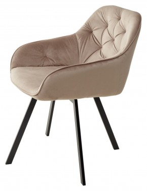 Стул GALE 360 град. поворот. BLUVEL-40 BEIGE, велюр/ черный каркас, М-City в Миассе - miass.mebel24.online | фото 5
