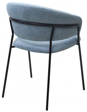 Стул ГЕММА, цвет RAIN 13 blue, велюр / черный каркас М-City в Миассе - miass.mebel24.online | фото 9