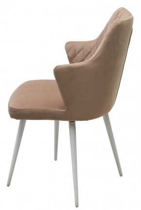 Стул HERMAN 360 град. БЕЖЕВЫЙ #5, велюр / белый каркас М-City в Миассе - miass.mebel24.online | фото 8
