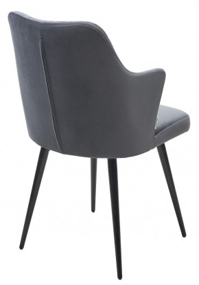 Стул HERMAN 360 град. BM-3 ТЕМНО-СЕРЫЙ, велюр / черный каркас М-City в Миассе - miass.mebel24.online | фото 4