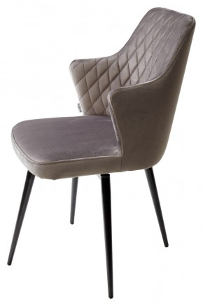 Стул HERMAN 360 град. ГРАФИТ #14, велюр / черный каркас М-City в Миассе - miass.mebel24.online | фото 4