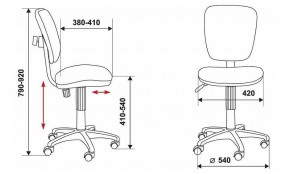 Стул компьютерный Бюрократ CH-204NX/26-28 черный в Миассе - miass.mebel24.online | фото