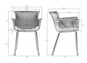 Стул обеденный DOBRIN ROSS, черный (B-03) без подушки в Миассе - miass.mebel24.online | фото 9