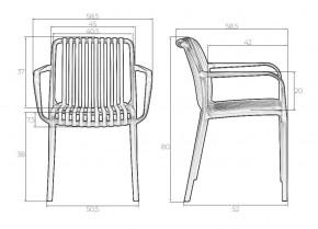 Стул обеденный DOBRIN WALTER ARM, темно-серый (GR-04) в Миассе - miass.mebel24.online | фото 8