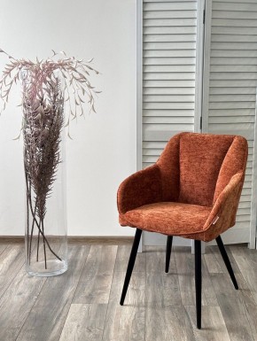 Стул REFLET 3018-09 терракотовый, шенилл / черный каркас, ®DISAUR в Миассе - miass.mebel24.online | фото 2