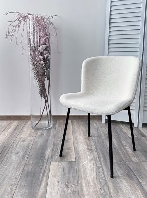 Стул RIYA UF992-01 Белый, teddy / черный каркас М-City в Миассе - miass.mebel24.online | фото 3