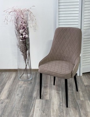 Стул ТУРИН, цвет B5 Капучино, велюр / черный каркас М-City в Миассе - miass.mebel24.online | фото 3