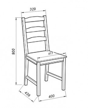 Стул Вествик, массив сосны, цвет белый в Миассе - miass.mebel24.online | фото 3