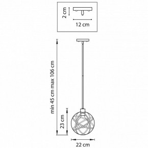 Светильник на штанге Lightstar Gabbia 732417 в Миассе - miass.mebel24.online | фото 2