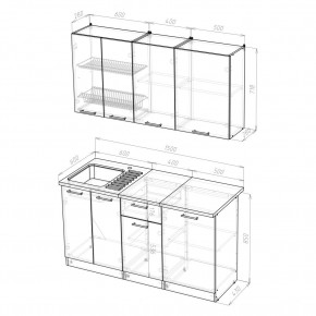 ТАТЬЯНА Кухонный гарнитур Нормал (1500 мм ) в Миассе - miass.mebel24.online | фото 2