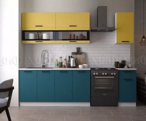 ТЕХНО Кухонный гарнитур 2,0 м Компоновка №2 в Миассе - miass.mebel24.online | фото 3