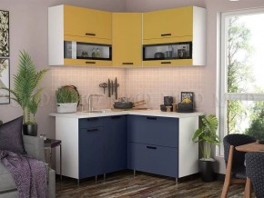 ТЕХНО Кухонный гарнитур угловой 1,4х1,4 м Компоновка №2 в Миассе - miass.mebel24.online | фото 3