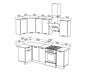 ТЕХНО Кухонный гарнитур угловой 1,8х1,1 м Компоновка №6 в Миассе - miass.mebel24.online | фото 6