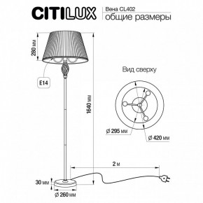 Торшер Citilux Вена CL402920 в Миассе - miass.mebel24.online | фото 5
