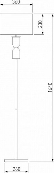 Торшер Eurosvet Caprera 01154/1 никель в Миассе - miass.mebel24.online | фото 2