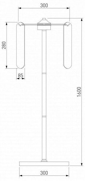 Торшер Eurosvet Claire 01171/3 золото в Миассе - miass.mebel24.online | фото 3