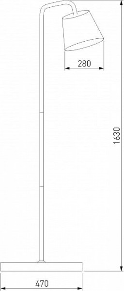 Торшер Eurosvet Montero 01135/1 черный в Миассе - miass.mebel24.online | фото 2