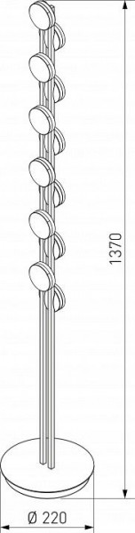 Торшер Eurosvet Tapioca 90332/12 черный в Миассе - miass.mebel24.online | фото 4