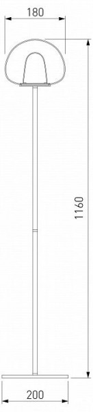 Торшер Eurosvet Twice 90327/1 черный в Миассе - miass.mebel24.online | фото