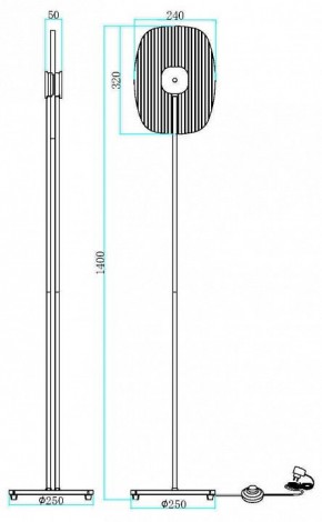 Торшер Maytoni Eclipse MOD152FL-L1BK в Миассе - miass.mebel24.online | фото 2