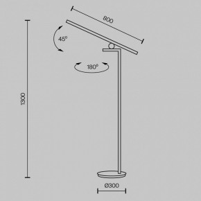 Торшер Maytoni Emphaty MOD363FL-L14B3K в Миассе - miass.mebel24.online | фото 3