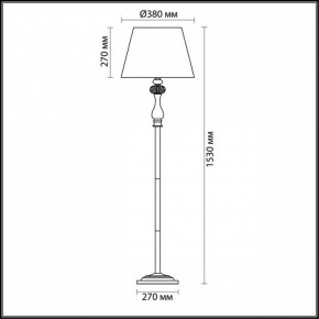 Торшер Odeon Light Gaellori 3393/1F в Миассе - miass.mebel24.online | фото 3