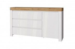 Тумба 1D3S, TAURUS, цвет белыйдуб вотан в Миассе - miass.mebel24.online | фото 1