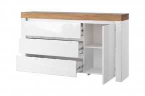 Тумба 1D3S, TAURUS, цвет белыйдуб вотан в Миассе - miass.mebel24.online | фото 2