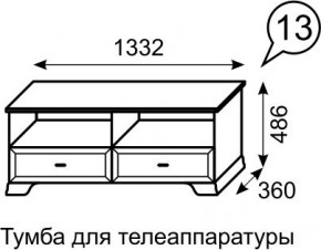 Тумба для телеаппаратуры Венеция 13 бодега в Миассе - miass.mebel24.online | фото 2