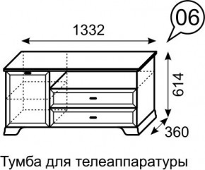 Тумба для телеаппаратуры Венеция 6 бодега в Миассе - miass.mebel24.online | фото 3