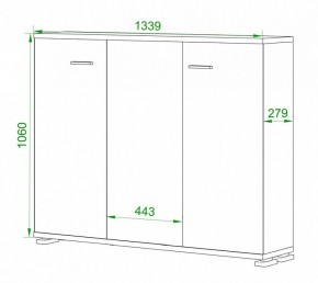 Тумба Домино нельсон ПУ-60-4 в Миассе - miass.mebel24.online | фото 2