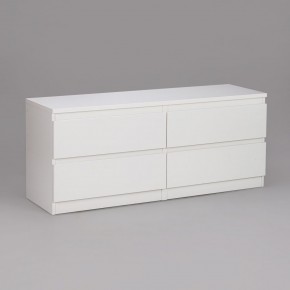 Тумба КАСТОР длинная с четырьмя ящиками, цвет белый в Миассе - miass.mebel24.online | фото