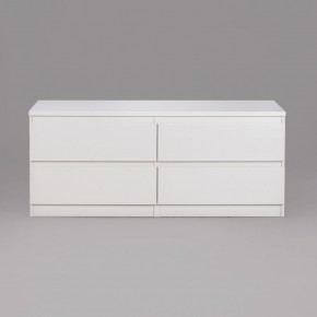 Тумба КАСТОР длинная с четырьмя ящиками, цвет белый в Миассе - miass.mebel24.online | фото 2