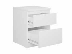 Тумба КАСТОР малая с двумя ящиками, цвет белый в Миассе - miass.mebel24.online | фото 2