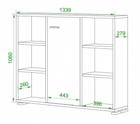 Тумба комбинированная Домино ПУ-60-2 в Миассе - miass.mebel24.online | фото 2