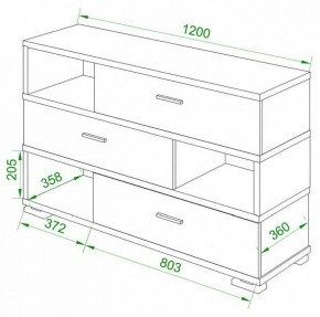 Тумба комбинированная Домино СБ-40/3-ПВК в Миассе - miass.mebel24.online | фото 2