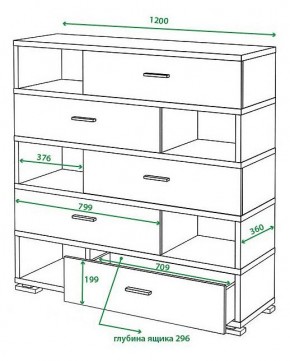 Тумба комбинированная Домино СБ-40/5 в Миассе - miass.mebel24.online | фото 3