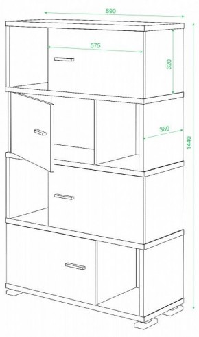 Тумба комбинированная СБ-30/4 в Миассе - miass.mebel24.online | фото 2