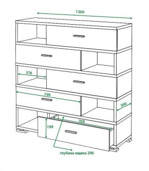 Тумба комбинированная СБ-40/5 в Миассе - miass.mebel24.online | фото 2