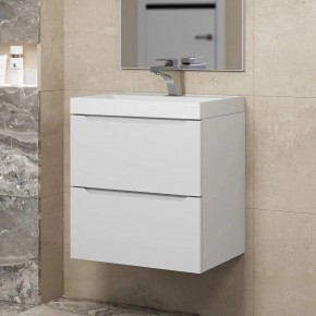 Тумба под раковину Uperwood Tanos 50 см, подвесная, белая матовая в Миассе - miass.mebel24.online | фото 1