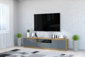 Тумба под ТВ "Хилтон" (Крафт золотой/Графит) в Миассе - miass.mebel24.online | фото