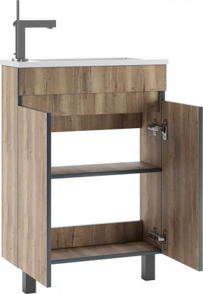 Тумба под умывальник "Modul 60"Dolche Dark без ящика Домино (DD5403T) в Миассе - miass.mebel24.online | фото 3