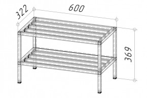 Тумба под вешалку Ригель 2 600 (Дуб золотой) в Миассе - miass.mebel24.online | фото 2