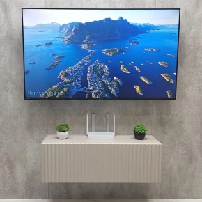 Тумба подвесная под ТВ LINES MTV3-MA 900 Бежевый (Леда-М 10.1.5) в Миассе - miass.mebel24.online | фото 3